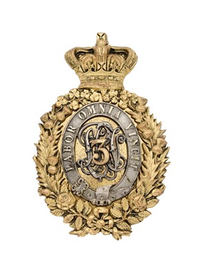 Lot 209 - A VICTORIAN OFFICER'S POUCH BELT PLATE OF THE 3RD CITY OF LONDON RIFLE VOLUNTEERS, CIRCA 1860-78