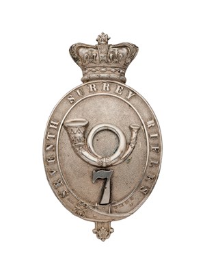 Lot 651 - A SHOULDER BELT PLATE OF THE 7TH SURREY RIFLES