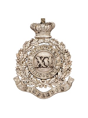 Lot 265 - A VICTORIAN 11TH (WIMBLEDON) SURREY VOLUNTEER RIFLES POUCH BELT PLATE