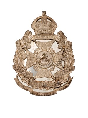 Lot 263 - A RIFLE BRIGADE POUCH BELT PLATE, CIRCA 1900