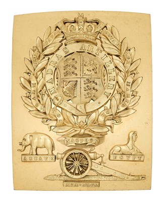 Lot 160 - A RARE MADRAS ARTILLERY OFFICER’S SHOULDER BELT PLATE, CIRCA 1838-57