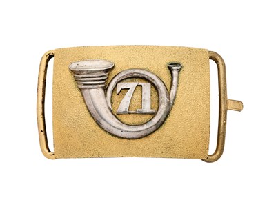 Lot 667 - AN OFFICER'S WAISTBELT PLATE OF THE HIGHLAND LIGHT INFANTRY