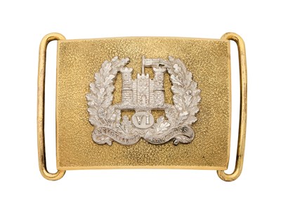 Lot 701 - AN OFFICER'S WAISTBELT PLATE OF THE 6TH DRAGOONS