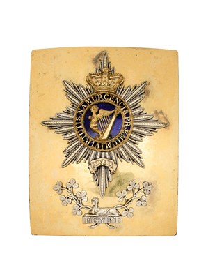 Lot 196 - AN 18TH (THE ROYAL IRISH) REGIMENT OFFICER’S SHOULDER BELT PLATE, CIRCA 1830-55