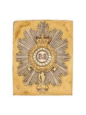 Lot 225 - AN 88TH (CONNAUGHT RANGERS) REGIMENT OF FOOT OFFICER’S SHOULDER BELT PLATE, CIRCA 1831-55