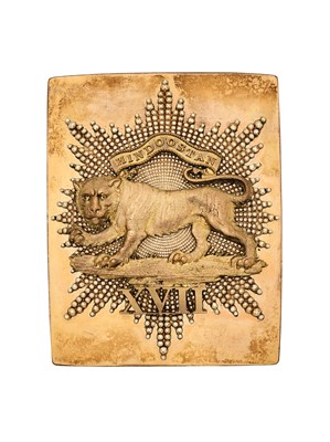 Lot 212 - A 17TH (LEICESTERSHIRE) REGIMENT OFFICER’S SHOULDER BELT PLATE, CIRCA 1830-55
