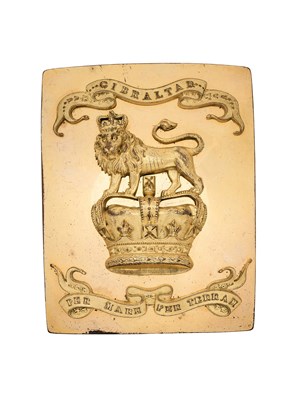 Lot 217 - A ROYAL MARINES OFFICER’S SHOULDER BELT PLATE, CIRCA 1840-55