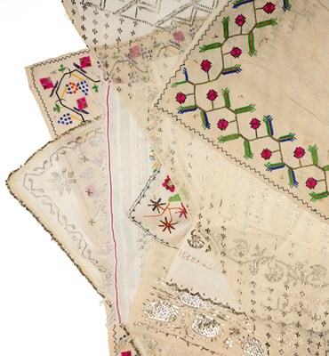 Lot 465 - A GROUP OF OTTOMAN TOWELS AND COVERS, LATE 19TH/EARLY 20TH CENTURY