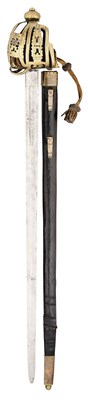 Lot 58 - A SCOTTISH BASKET-HILTED BROADSWORD, SECOND QUARTER OF THE 18TH CENTURY