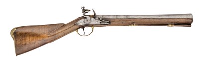 Lot 340 - AN EARLY FLINTLOCK BLUNDERBUSS BY H. ELLIS IN DONCASTER, LATE 17TH CENTURY