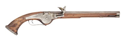 Lot 223 - A GERMAN 25 BORE WHEEL-LOCK HOLSTER PISTOL, SUHL, MID-17TH CENTURY