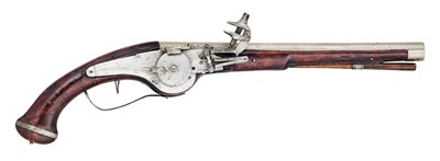 Lot 227 - A NORTH EUROPEAN 20 BORE WHEEL-LOCK HOLSTER PISTOL, MID-17TH CENTURY