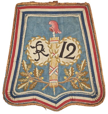 Lot 139 - A FRENCH SABRETACHE, LATE 18TH CENTURY