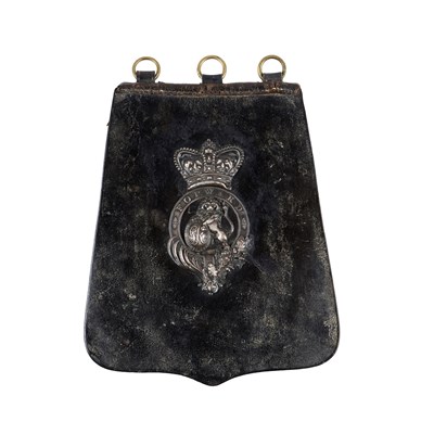 Lot 313 - A BRITISH CAVALRY TROOPER'S SABRETACHE