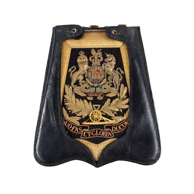 Lot 307 - AN OFFICER'S DRESS SABRETACHE OF THE ROYAL ARTILLERY