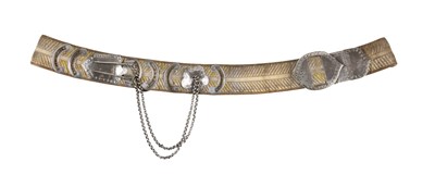 Lot 288 - AN OFFICER'S POUCH BELT OF THE 13TH HUSSARS