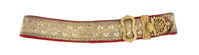 Lot 294 - A VICTORIAN OFFICER'S POUCH BELT OF THE 8TH HUSSARS