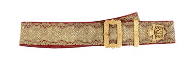 Lot 291 - A VICTORIAN OFFICER'S POUCH BELT OF THE 15TH HUSSARS