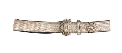 Lot 296 - A VOLUNTEER ARTILLERY OFFICER'S POUCH BELT
