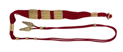 Lot 189 - AN HUSSAR OFFICER'S BARREL-SASH