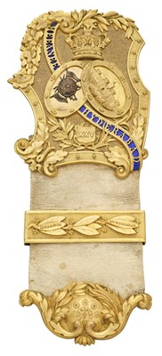 Lot 161 - A FINE 25TH BOMBAY NATIVE INFANTRY OFFICER'S SHOULDER BELT PLATE, CIRCA 1845-57