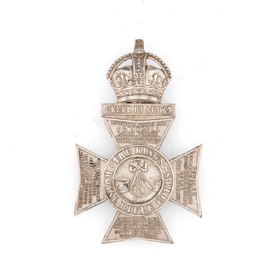 Lot 271 - AN OFFICER'S BELT PLATE OF THE KING'S ROYAL RIFLE CORPS, CIRCA 1904-5