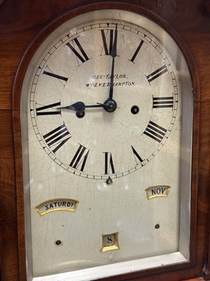 Lot 39 - A VICTORIAN MAHOGANY PERPETUAL CALENDAR BRACKET CLOCK, GEORGE TAYLOR, WOLVERHAMPTON, CIRCA 1850