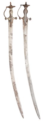 Lot 522 - TWO INDIAN TULWARS, 18TH CENTURY