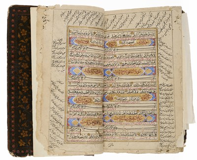 Lot 8 - A QAJAR ILLUMINATED COPY OF THE QUR'AN, PERSIA, SECOND HALF 19TH CENTURY