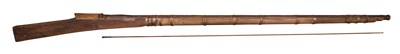 Lot 119 - A MASSIVE INDIAN 4 BORE BARREL FOR A WALL PIECE, 19TH CENTURY OR EARLIER