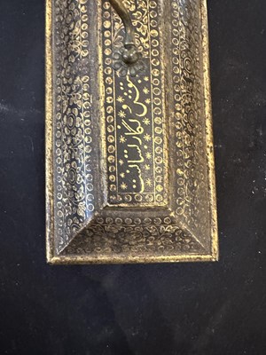 Lot 42 - A 'KOFTGARI' PEN BOX, PROBABLY SIALKOT, PAKISTAN, 19TH CENTURY