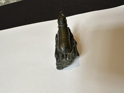 Lot 38 - A RARE SMALL PALA BRONZE FIGURE OF MARICI, BIHAR OR BENGAL, CIRCA 12TH CENTURY