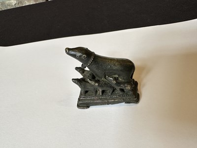 Lot 38 - A RARE SMALL PALA BRONZE FIGURE OF MARICI, BIHAR OR BENGAL, CIRCA 12TH CENTURY