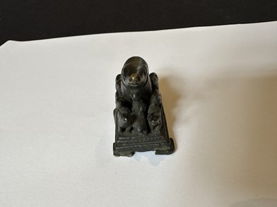 Lot 38 - A RARE SMALL PALA BRONZE FIGURE OF MARICI, BIHAR OR BENGAL, CIRCA 12TH CENTURY