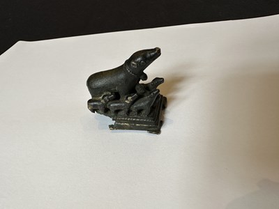 Lot 38 - A RARE SMALL PALA BRONZE FIGURE OF MARICI, BIHAR OR BENGAL, CIRCA 12TH CENTURY