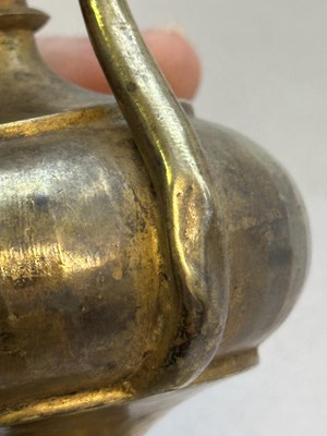 Lot 43 - A SMALL SILVER GILT EWER, LATE MUGHAL, INDIA, CIRCA 1800