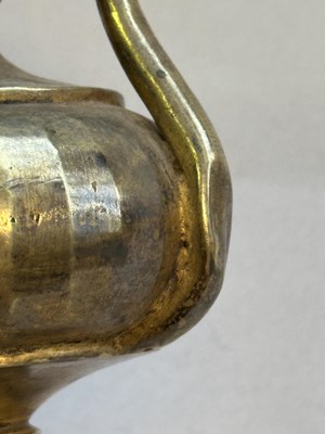 Lot 43 - A SMALL SILVER GILT EWER, LATE MUGHAL, INDIA, CIRCA 1800