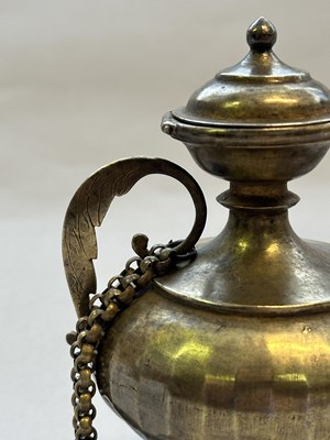 Lot 43 - A SMALL SILVER GILT EWER, LATE MUGHAL, INDIA, CIRCA 1800