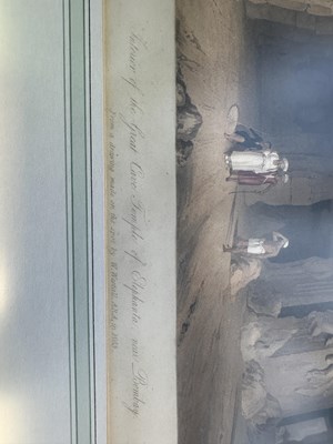 Lot 63 - INTERIOR OF THE GREAT CAVE TEMPLE AT ELEPHANTA, NEAR BOMBAY, AFTER ROBERT MELVILLE GRINDLAY, 1826-30