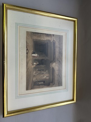 Lot 63 - INTERIOR OF THE GREAT CAVE TEMPLE AT ELEPHANTA, NEAR BOMBAY, AFTER ROBERT MELVILLE GRINDLAY, 1826-30