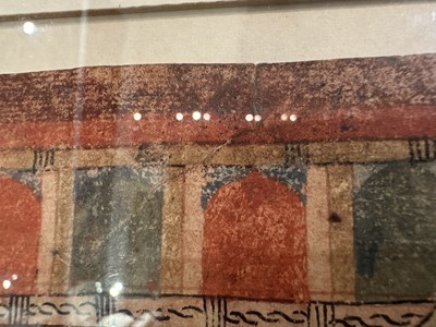 Lot 59 - A PAITHAN PAINTING OF A KARALINGU SADDHUS, MAHARASHTRA, INDIA, 19TH CENTURY