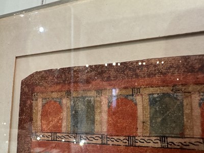 Lot 59 - A PAITHAN PAINTING OF A KARALINGU SADDHUS, MAHARASHTRA, INDIA, 19TH CENTURY