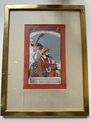 Lot 49 - PORTRAIT OF RAJA SURMA SEN, MANDI, LATE 18TH CENTURY