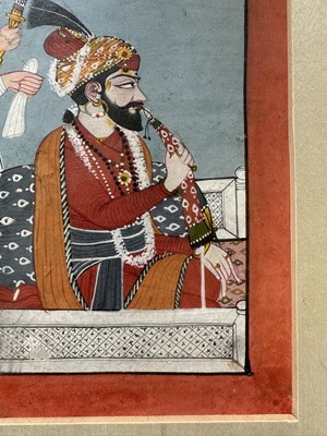 Lot 49 - PORTRAIT OF RAJA SURMA SEN, MANDI, LATE 18TH CENTURY