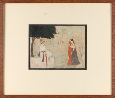 Lot 53 - AN ILLUSTRATION TO A NAYIKA SERIES, GULER, CIRCA 1770-80