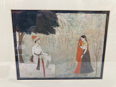 Lot 53 - AN ILLUSTRATION TO A NAYIKA SERIES, GULER, CIRCA 1770-80