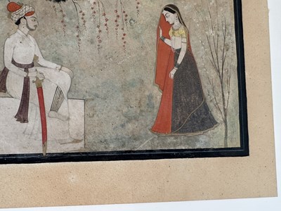 Lot 53 - AN ILLUSTRATION TO A NAYIKA SERIES, GULER, CIRCA 1770-80