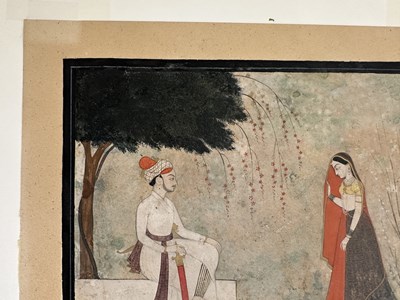 Lot 53 - AN ILLUSTRATION TO A NAYIKA SERIES, GULER, CIRCA 1770-80