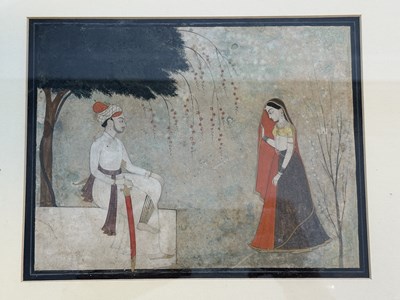 Lot 53 - AN ILLUSTRATION TO A NAYIKA SERIES, GULER, CIRCA 1770-80