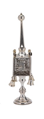 Lot 77 - A GEORGE V SILVER SPICE TOWER